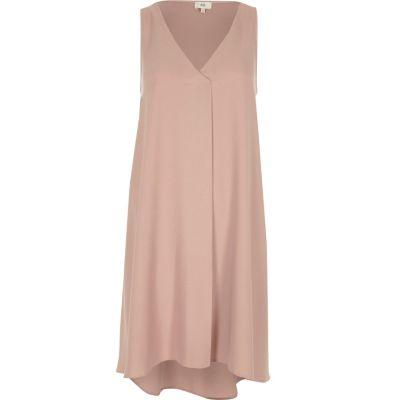River Island Womens Sleeveless Pleat Swing Dress