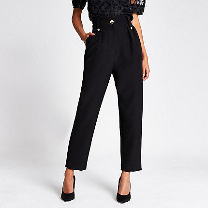River Island Womens Peg Crest Button Trousers