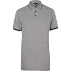 River Island Mens Diamond Jacquard Polo Shirt