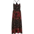 River Island Womens Rose Print Maxi Slip Dress