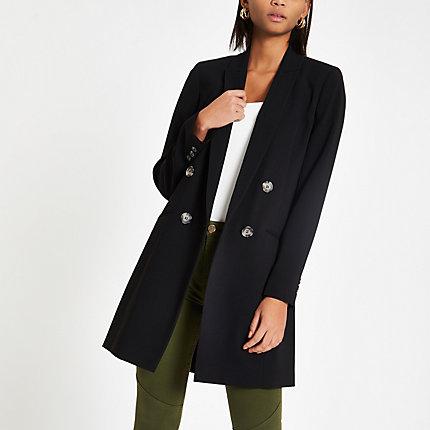 River Island Womens Double Breasted Long Blazer