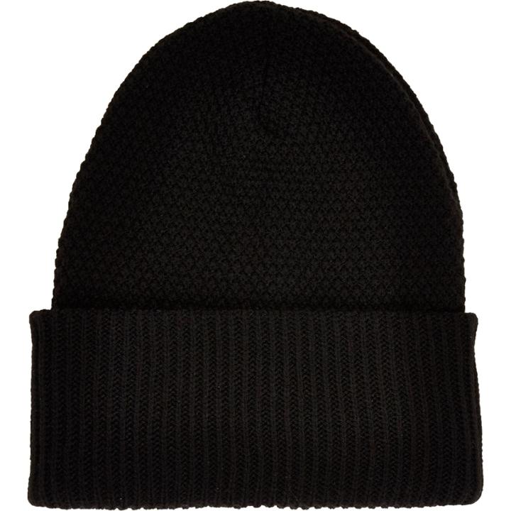 River Island Mensblack Ribbed Beanie