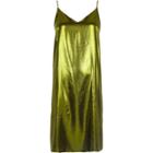 River Island Womens Metallic Midi Slip Dress