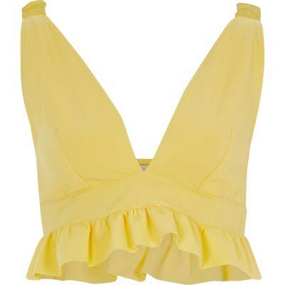 River Island Womens Frill Hem Bralet