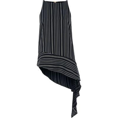 River Island Womens Multi Stripe Asymmetric Hem Vest