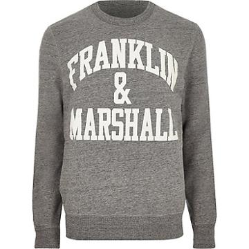 River Island Mens Franklin And Marshall Crew Neck Jumper