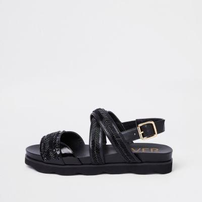 River Island Womens Bead Footbed Sliders