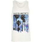 River Island Mens White 'sacramento' Palm Tree Print Vest