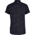 River Island Mens Camo Print Shirt