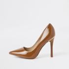 River Island Womens Chestnut Patent Pumps