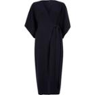 River Island Womens Wrap Front Kimono Sleeve Midi Dress