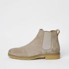 River Island Mens Suede Wide Fit Chelsea Boots