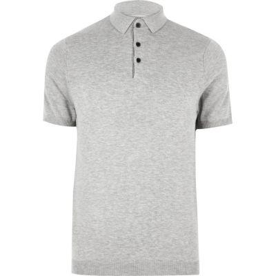 River Island Mensbig & Tall Knit Polo Shirt