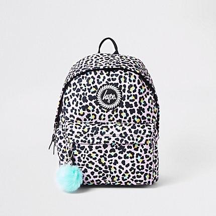 Womens Hype Leopard Print Backpack