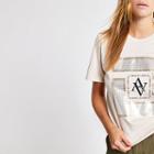 River Island Womens Printed Cropped T-shirt