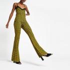 River Island Womens Check Flare Trousers