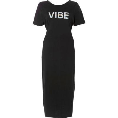 River Island Womens 'vibe' Print Tie Back Maxi Dress