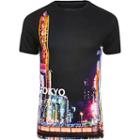 River Island Mens Tokyo Print Muscle Fit T-shirt