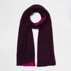River Island Womens And Fuschia Rib Color Block Scarf