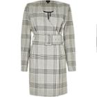 River Island Womens Petite Check Belted Wrap Dress