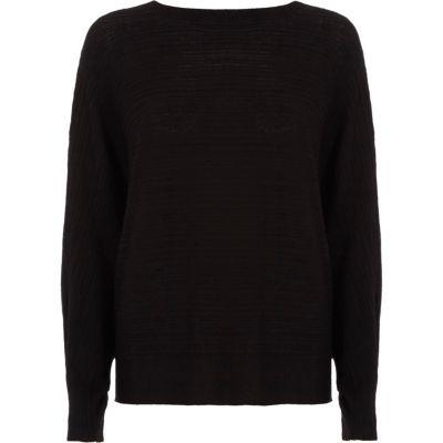 River Island Womens Ribbed Tie Back Knit Jumper