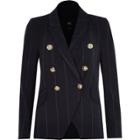 River Island Womens Petite Stripe Double Breasted Tux Jacket