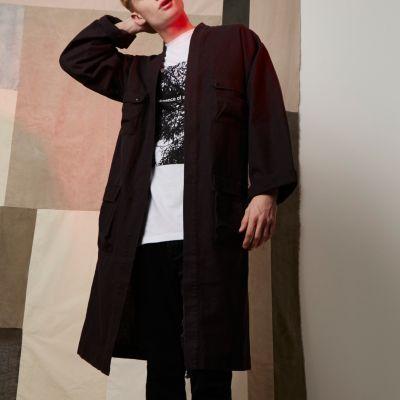 River Island Mensblack Design Forum Kimono Jacket