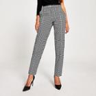 River Island Womens Dogtooth Ponte Cigarette Trousers