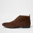 River Island Mens Brown Suede Chukka Boots