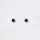 River Island Womens Mini Round Rhinestone Stud Earrings