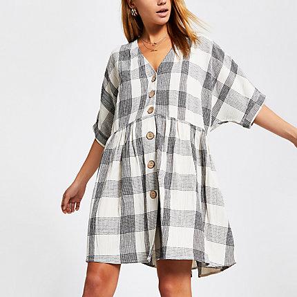 River Island Womens Check Swing Dress
