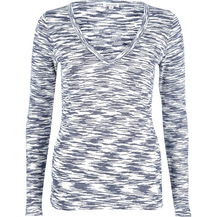 River Island Womens Jacquard V-neck Top
