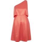 River Island Womens Metallic One Shoulder Skater Dress