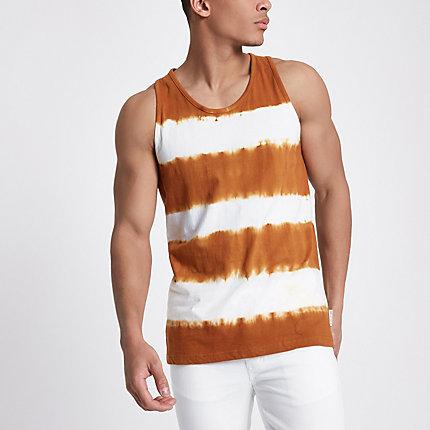 Mens Bellfield Tie Dye Tank
