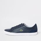 River Island Mens Lacoste Textured Lace-up Trainers