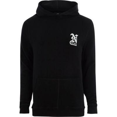 River Island Mens 'new Jersey' Print Hoodie