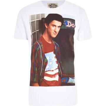 River Island Menswhite Worn By Guy Print T-shirt