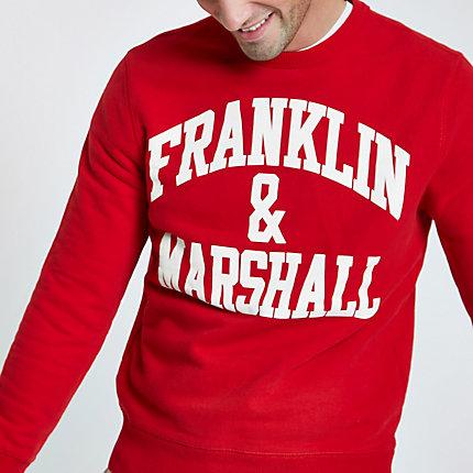 River Island Mens Franklin And Marshall Crew Neck Sweatshirt