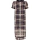 River Island Womens Check Mesh T-shirt Dress