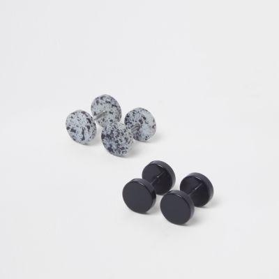River Island Mens Marble Ear Plugs Pack