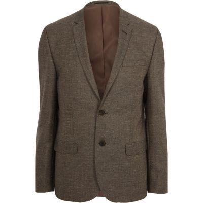River Island Mens Nep Skinny Blazer