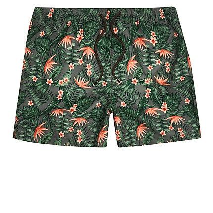 Mens Jack And Jones Printed Swim Trunks