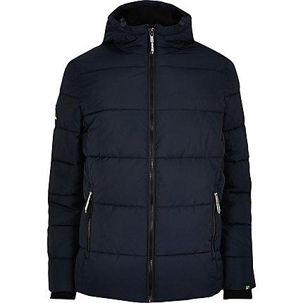 River Island Mens Superdry Sports Puffer Jacket