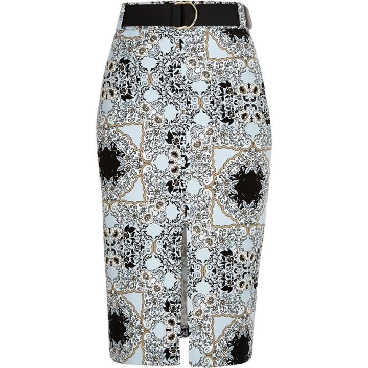 River Island Womens Printed Pencil Skirt