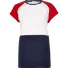 River Island Womens Mesh Panel Color Block Boyfriend T-shirt