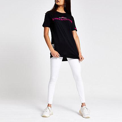 River Island Womens Neon Print Jumbo T-shirt