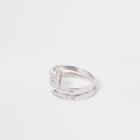 River Island Womens Silver Tone Diamante Layer Wrap Ring