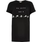 River Island Womens Break Print Oversized T-shirt