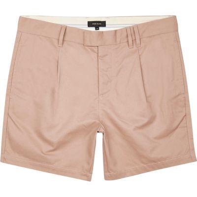 River Island Mens Pleated Shorts