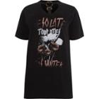 River Island Womens Plus Harness Neck Band Print T-shirt